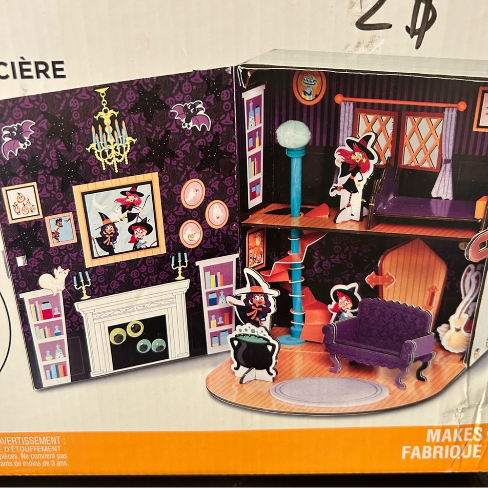 Creatology Halloween Witch House project spellbook arts crafts activity kit new